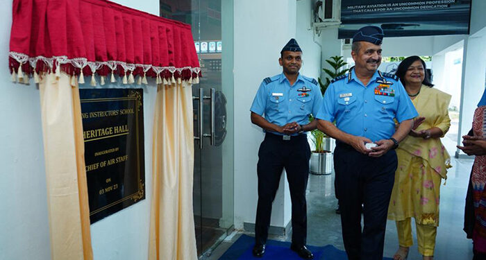 CAS dedicates heritage hall to mark Platinum Jubilee of Flying Instructors’ School in Chennai
