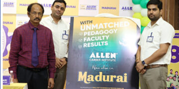Dr N Raharan HU IAS (Retd) inaugurates ALLEN Career Institute in Madurai