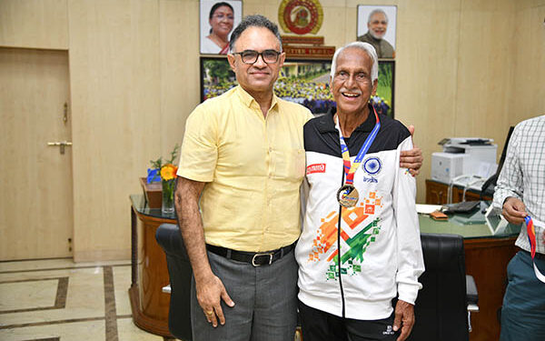 Udayanidhi Stalin lauds ICF retiree octogenarian athlete for winning 4 golds in Asian Masters Athletics Championships
