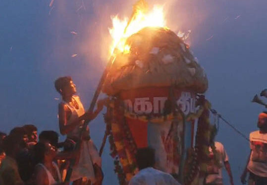 Bright lamps light up Isha Ashram on Karthigai Deepam