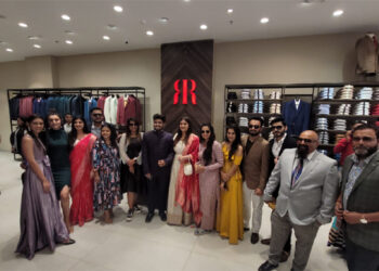 Gujarati film stars open Ahmedabad’s largest Raymond Multibrand showroom at Shyamal Cross Road