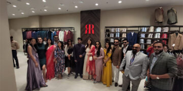 Gujarati film stars open Ahmedabad’s largest Raymond Multibrand showroom at Shyamal Cross Road