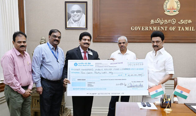 NLC India contributes Rs 4.30 cr to CM Public Relief Fund for flood-hit people of TN