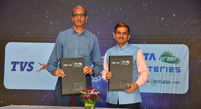 Tata AutoComp GY Batteries signs after-market tie-up agreement with TVS Motor