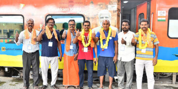 5th train from Chennai to Varanasi as part of Kasi Tamil Sangamam-2 began from central Chennai