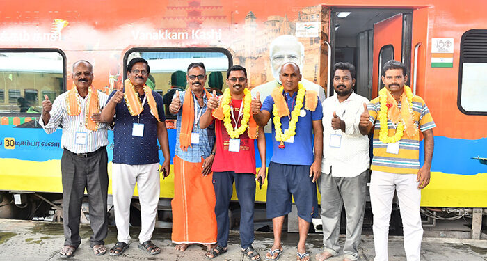 5th train from Chennai to Varanasi as part of Kasi Tamil Sangamam-2 began from central Chennai