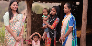 Adani Foundation Chairperson Priti Adani meets village-level SuPoshan volunteers in Narmada