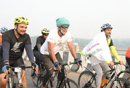 Milind Soman triumphs in 650-km solo cycling expedition for Lifelong Green Ride 3.0