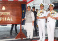 Rajnath Singh commissions stealth guided missile destroyer INS Imphal in Mumbai