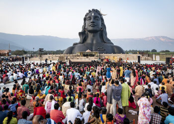Spiritual tourism: 80 lakh people visited Adiyogi in 2023; 1.26 lakh had darshan on 1st Jan alone