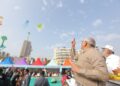 Gujarat CM Bhupendra Patel flies kite at ‘International Kite Festival’ in Ahmedabad
