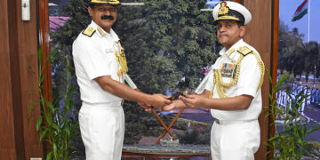 Vice Admiral V Srinivas takes over as the 30th FOCINC, Southern Naval Command
