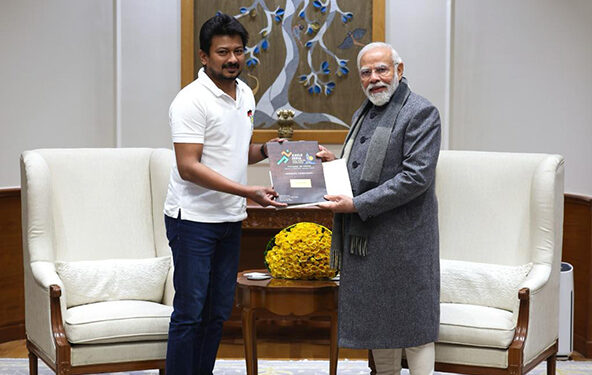 TN Sports Minister Udhayanidhi meets PM Modi, extends invitation for Khelo India games