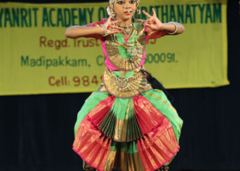 Natyanrit Academy of Bharathanatyam stages ‘salanga poojai’ of baby T Nrithruthi in Mylapore