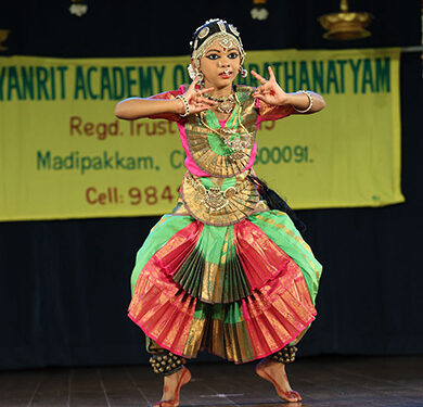 Natyanrit Academy of Bharathanatyam stages ‘salanga poojai’ of baby T Nrithruthi in Mylapore
