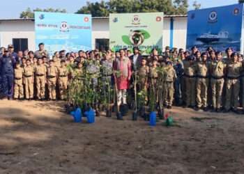 ICG Regional Headquarters, North West holds tree plantation drive in Gandhinagar