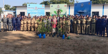 ICG Regional Headquarters, North West holds tree plantation drive in Gandhinagar