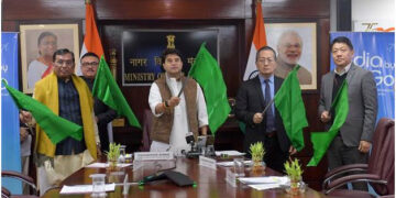 Minister of Civil Aviation Jyotiraditya M Scindia flags off flight from Ayodhya to Ahmedabad