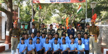 BSF Gujarat kickstarts 3-day boot camp for 20 students of Agriculture University, Dantiwada