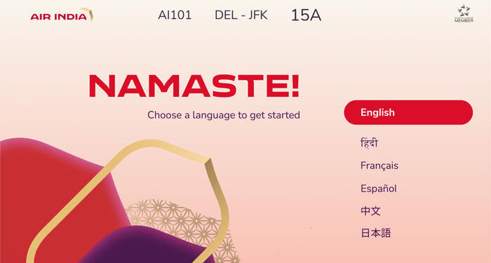 Air India introduces an all-new inflight entertainment experience on long-haul flights