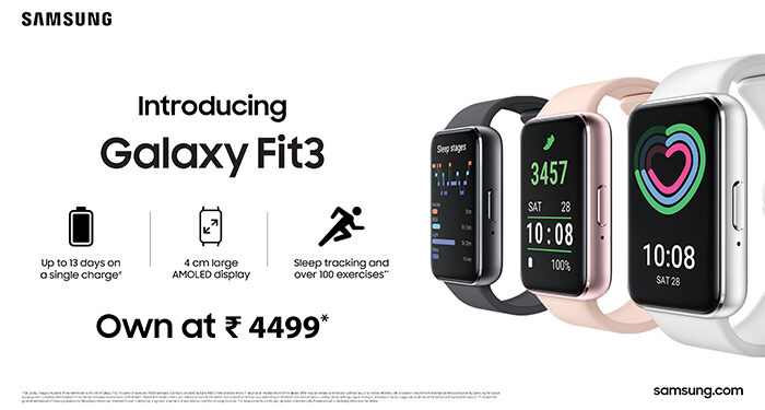  Samsung launches newest fitness tracker with advanced health-monitoring technology, Galaxy Fit3
