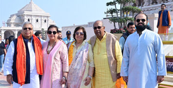 Industrialist Hinduja family visits Ayodhya Mandir on Sunday