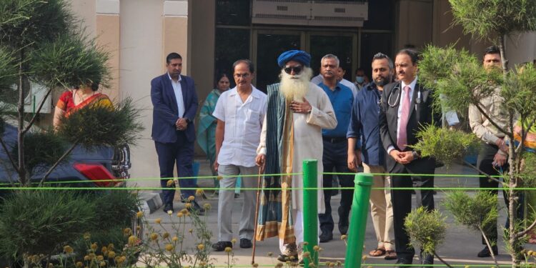 Sadhguru discharged from hospital in Delhi after emergency brain surgery