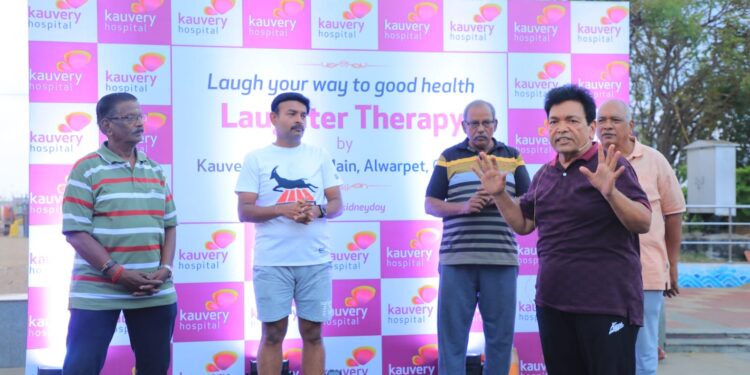 Laughter Yoga Therapy by Kauvery Hospital Alwarpet throws light on stress management