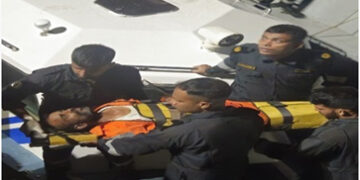 Indian Coast Guard evacuates ailing man from tugboat off Veraval coast in Gujarat