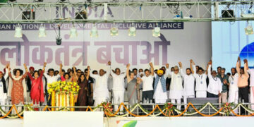 INDIA rally: Without EVMs and match-fixing, BJP will not cross 180 seats, says Rahul Gandhi