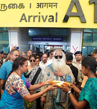 Sociopreneur Sadhguru receives heartfelt welcome in Coimbatore post brain surgery