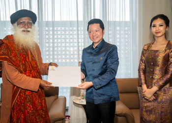 One month after brain surgery, Sadhguru in Cambodia to unravel cultural and spiritual depths of the country