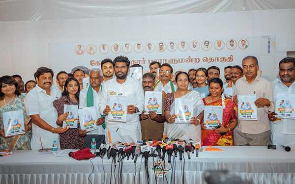 Tamil Nadu BJP chief Annamalai releases manifesto for his Kovai LS constituency