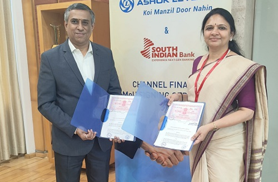 Ashok Leyland signs MoU with South Indian Bank for dealer financing