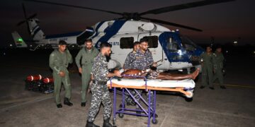 ICG airlifts Sri Lankan fisherman with heart ailment from drifting boat off Chennai