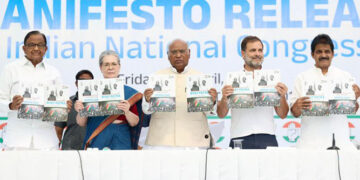 Cong releases its ‘Nyay Patra’, guarantees caste census, restoring J&K’s statehood