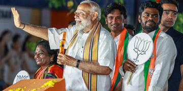PM Modi holds roadshow in Chennai; “Bharat Mata ki jai,” “Modi, Modi” slogans greet him