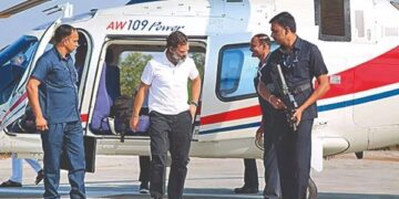 Election Commission’s flying squad inspects Rahul Gandhi’s chopper in Tamil Nadu