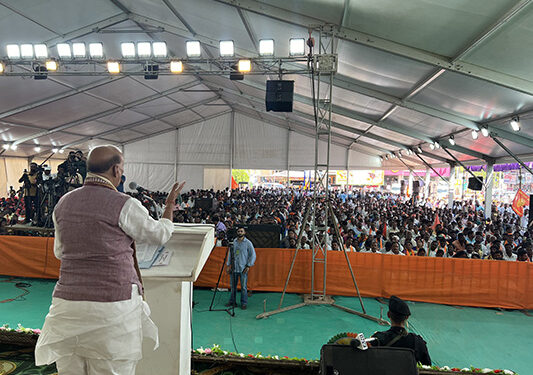Delivering family rule and dispensing corruption priority of DMK , for BJP nation first: Rajnath