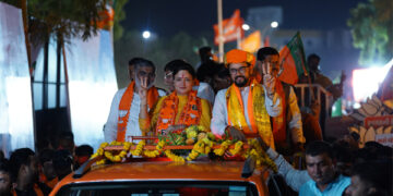 BJP takes out Vijay Sankalp Rally in Jamnagar as Poonamben gears up to hit hat-trick in LS polls