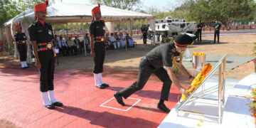 DG of NCC Lt Gen Gurbirpal Singh unveils recently renovated War Memorial in Bhuj