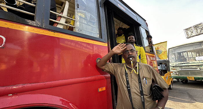 Chennai Super Kings gifts 8,000 quality metal whistles to MTC bus conductors