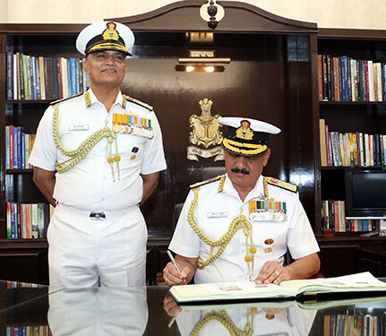 Admiral Dinesh K Tripathi assumes charge as 26th Chief of the Naval Staff