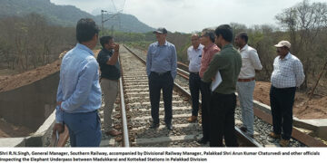 Strengthening Safety: SR General Manager Inspects Elephant Underpass in Palakkad Division