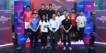 Joshna, Abhay, Velavan bag gold in HCL National Doubles Squash Championship