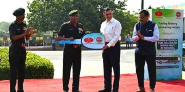 ‘Olive Green – Going Green’: Indian Army receives first hydrogen bus