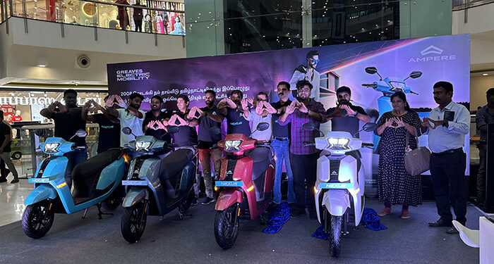 Greaves Electric Mobility unveils family electric scooter, Ampere Nexus, in Chennai