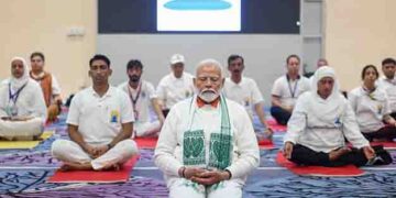 Prime Minister Modi led the ‘International Day of Yoga’ in Srinagar