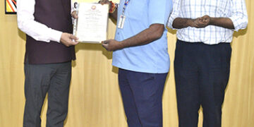 South Central Railway GM presents ‘Man of the Month’ Safety Awards to 12 Staffers