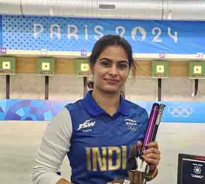 Paris Olympics: Shooter Manu Bhaker wins India’s first medal with bronze in air pistol